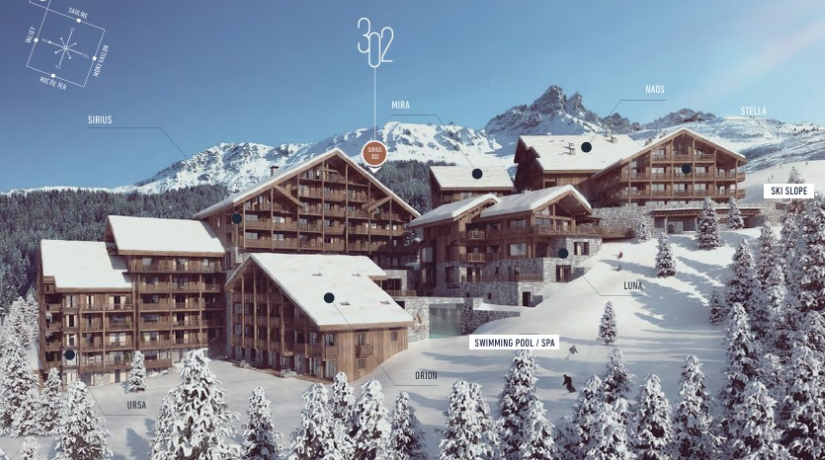 Апартаменты Sirius 302, Antarès, Мерибель